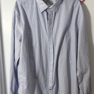 Jos. A. Bank Blue and White Patterned Shirt